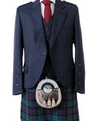 Navy Crail Kilt Jacket and Waistcoat