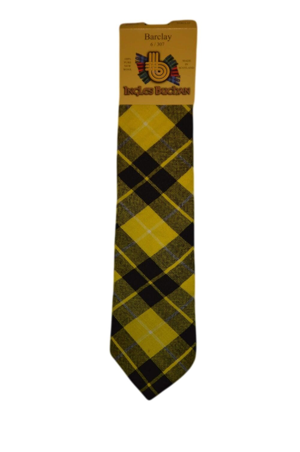 Men's Wool Tartan Tie - Barclay Dress - Green, Blue, Red