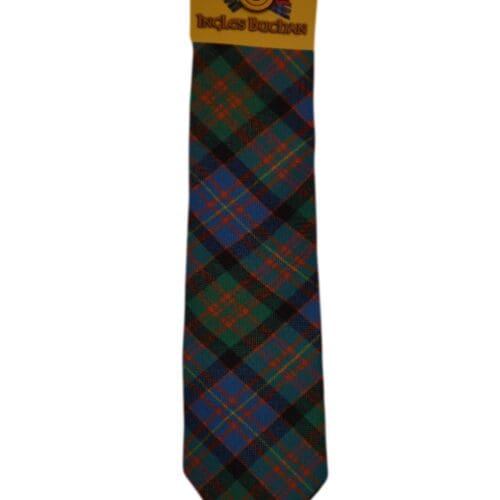 Men's Wool Tartan Tie - Cameron Erracht Ancient - Red, Green, Blue