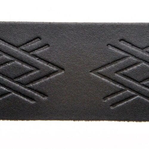 Velcro Belt - Embossed Criss Cross