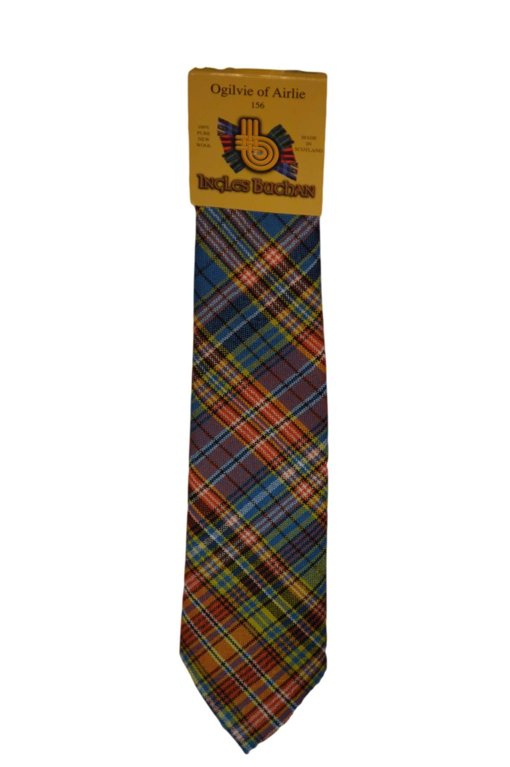 Men's Wool Tartan Tie - Ogilvie Airlie Ancient