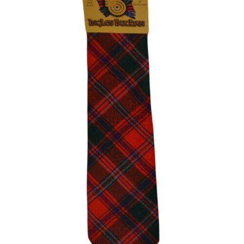 Men's Wool Tartan Tie - Stuart of Appin Modern - Red