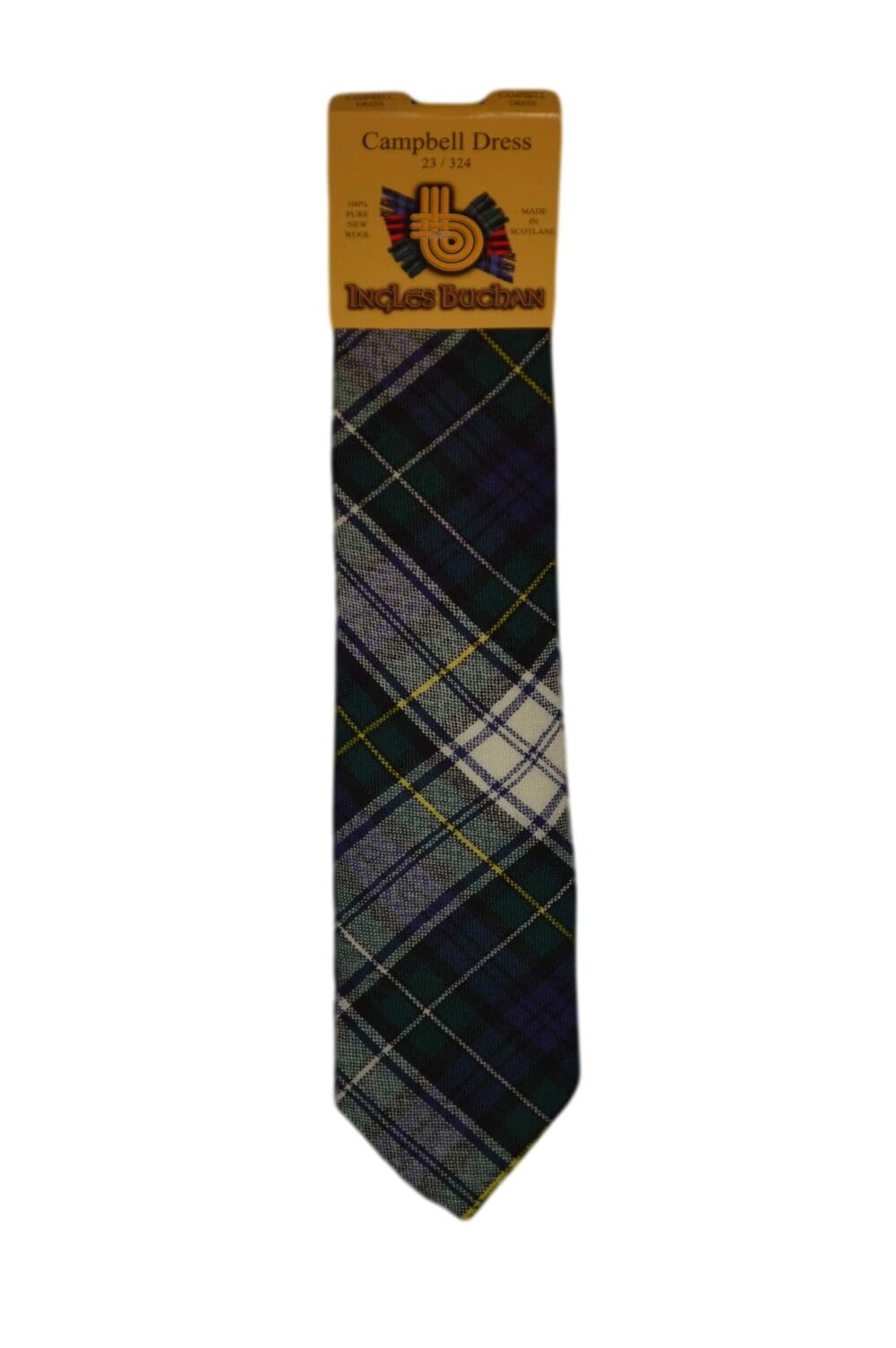 Men's Wool Tartan Tie - Campbell Dress Modern