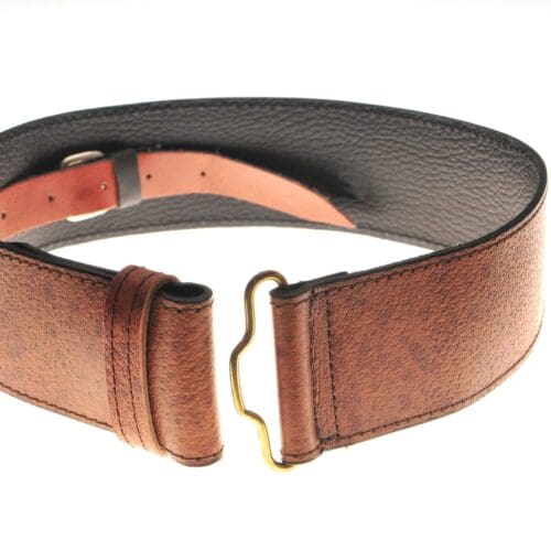 Khaki Pigskin Belt