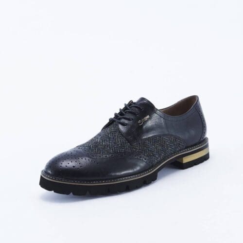 Harris Tweed Black Shoes