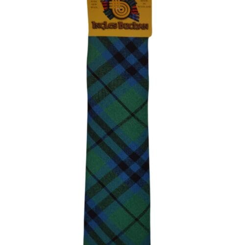 Men's Wool Tartan Tie - Marshall Ancient - Green, Blue
