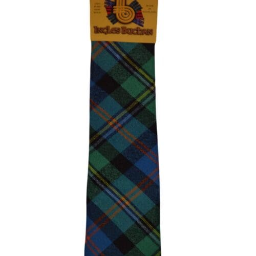 Men's Wool Tartan Tie - Malcolm Ancient - Green, Blue