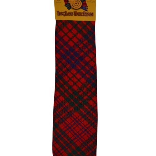Men's Wool Tartan Tie - Ross Modern - Red
