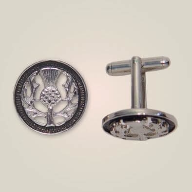 Thistle Circle Cufflinks APS 112