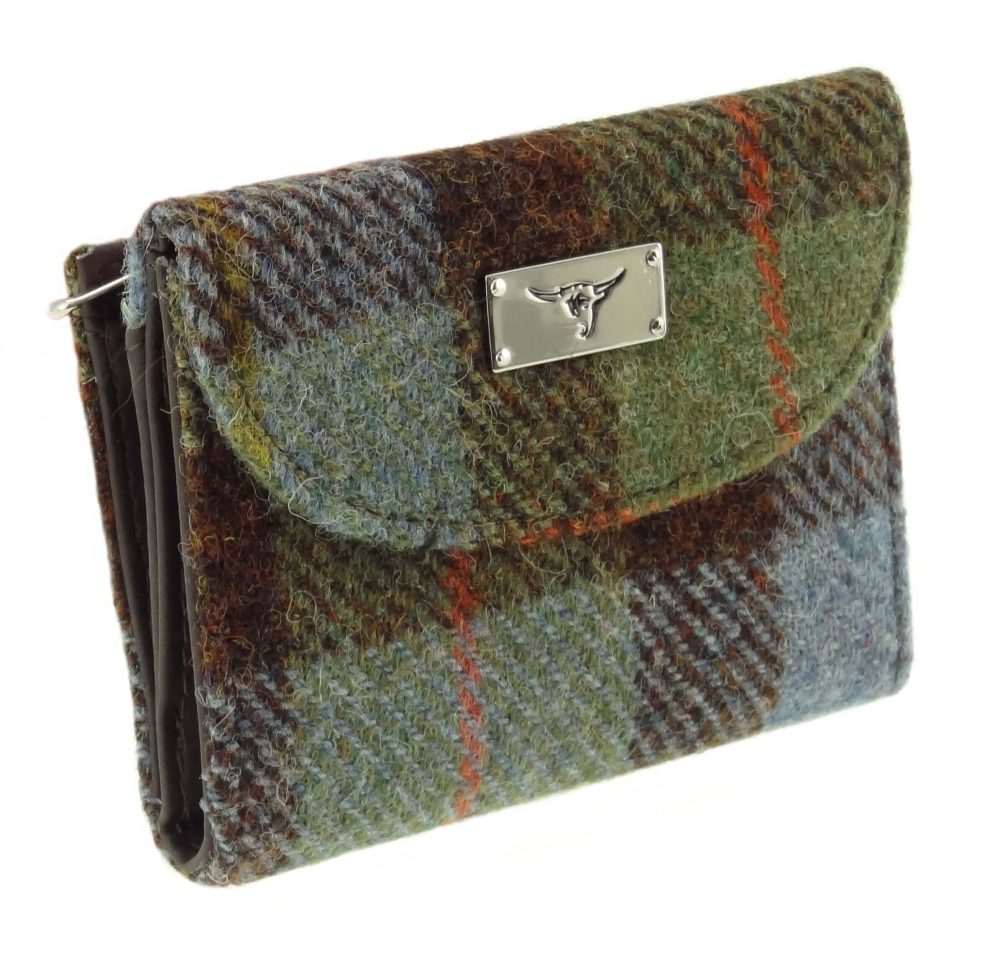 Harris Tweed Zip Purse with Card Section LB2002-COL15