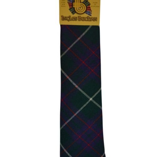 Men's Wool Tartan Tie - MacIntyre Hunting Modern - Navy