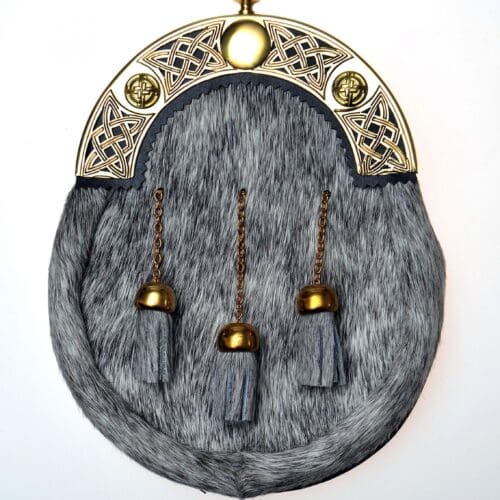 Brass Celtic Cantle Dress Sporran