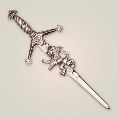 Thistle Sword Kilt Pin - Chrome (Glen Esk) - Henderson Imports