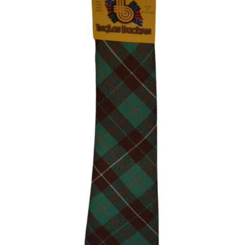 Men's Wool Tartan Tie - MacKinnon Hunting Ancient - Green, Brown