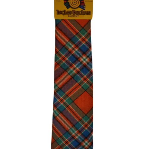 Men's Wool Tartan Tie - MacFarlane Ancient - Orange