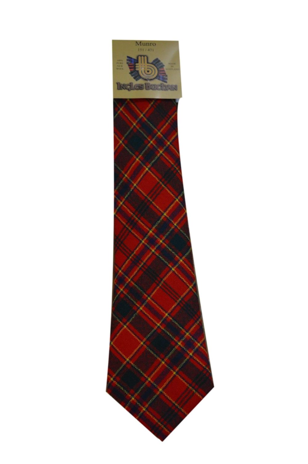 Men's Wool Tartan Tie - Munro Modern
