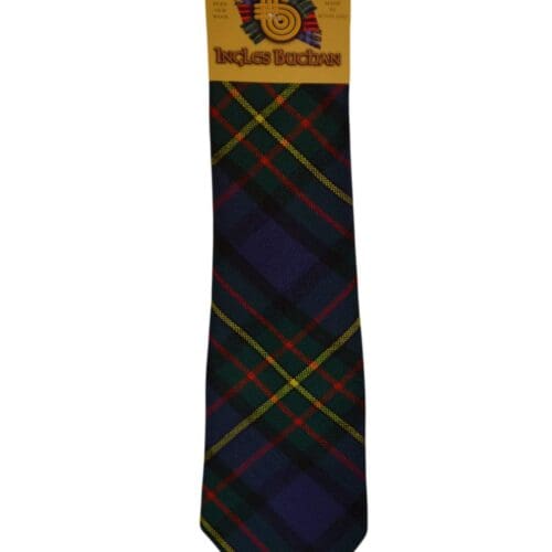 Men's Wool Tartan Tie - MacLaren Modern - Green, Navy