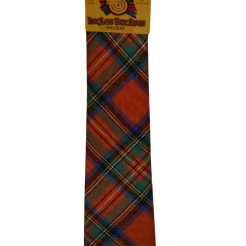 Men's Wool Tartan Tie - Royal Stewart - Red
