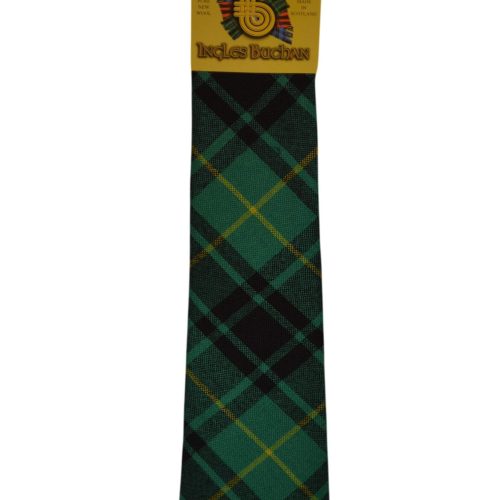 Men's Wool Tartan Tie - MacArthur Ancient - Green, Black