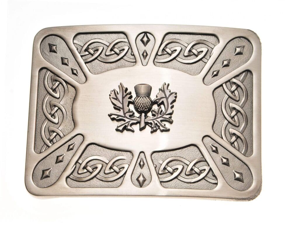 Kilt Buckle - Thistle on Zoomorphic Antique