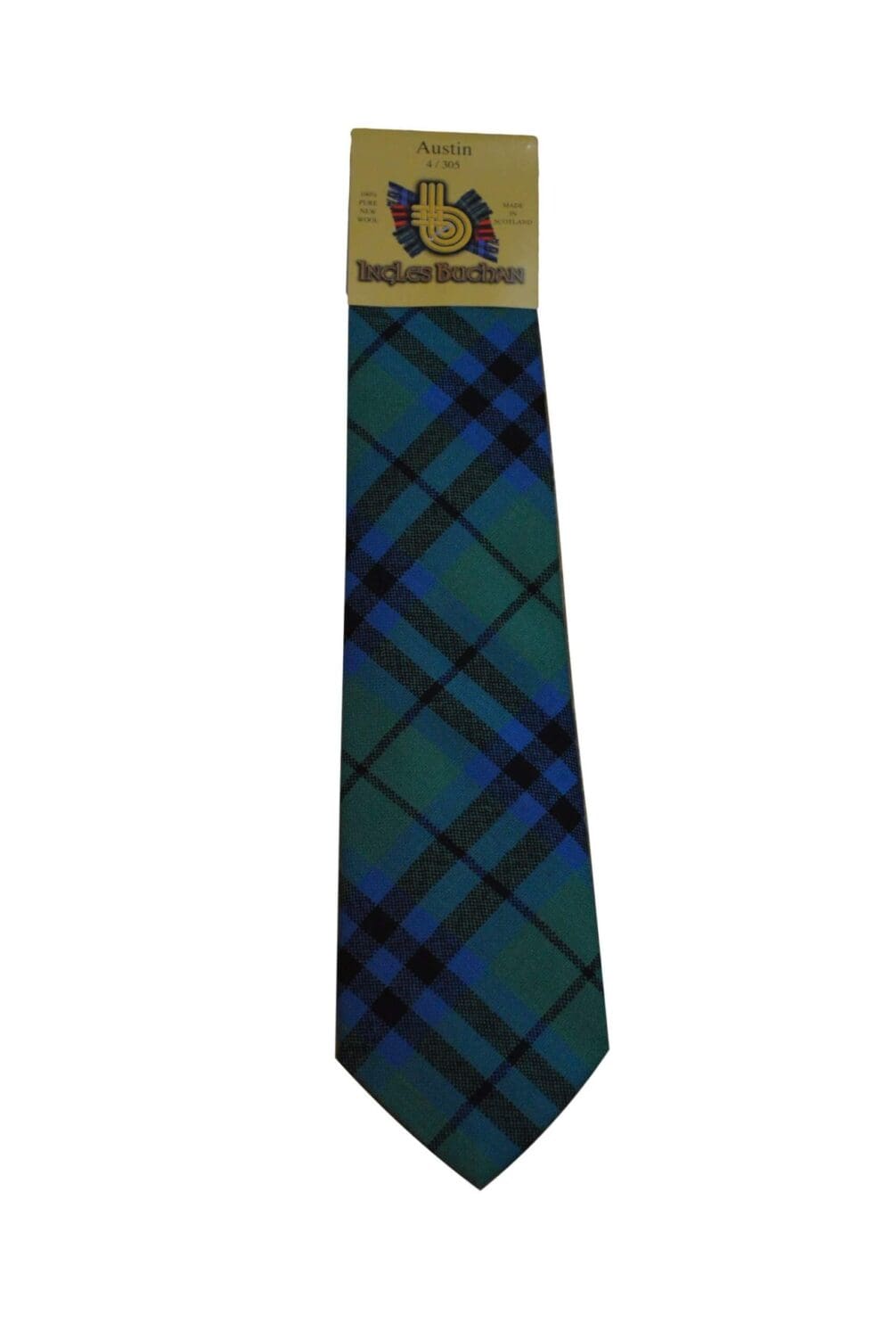 Men's Wool Tartan Tie - Austin Ancient