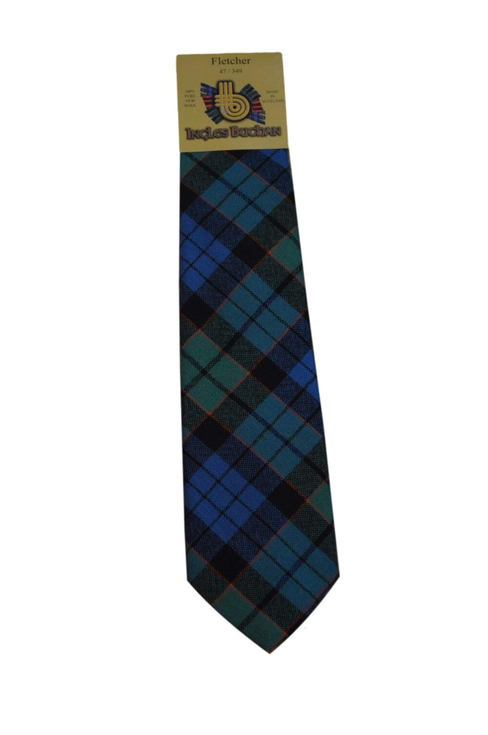 Men's Wool Tartan Tie - Fletcher Ancient