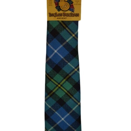 Men's Wool Tartan Tie - MacNeil Barra Ancient - Green