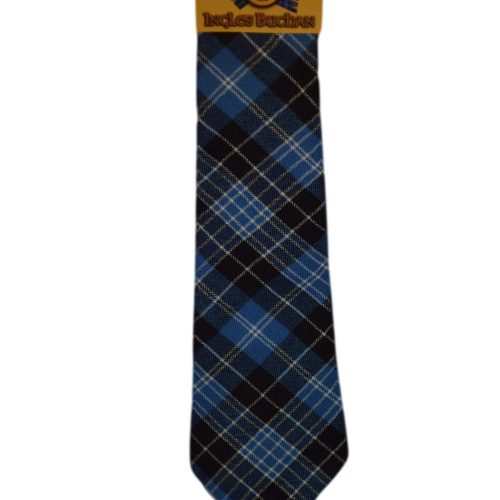 Men's Wool Tartan Tie - Clark Ancient - Blue