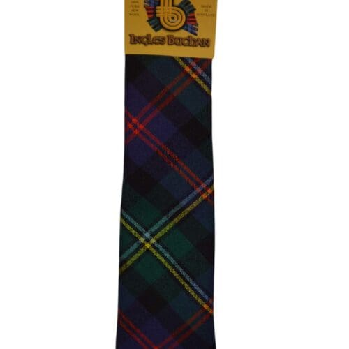 Men's Wool Tartan Tie - Malcolm Modern - Green, Navy