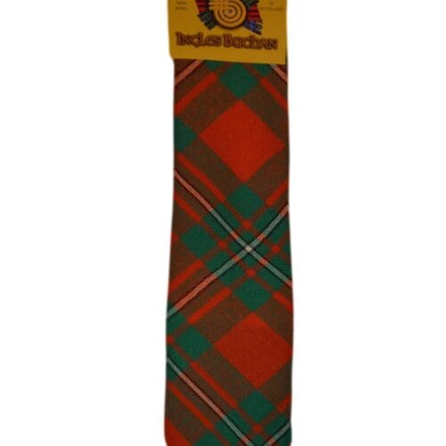 Men's Wool Tartan Tie - MacGregor Ancient - Orange