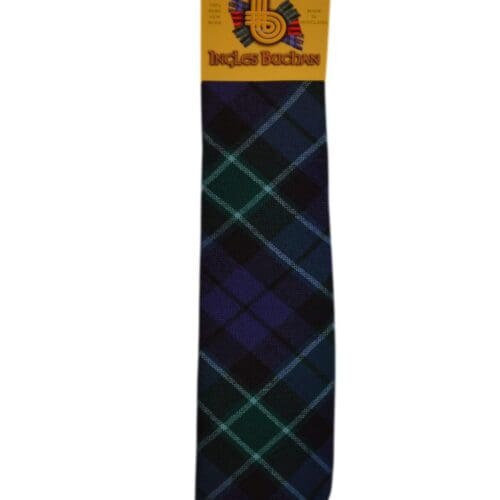 Men's Wool Tartan Tie - Graham Menteith Modern - Navy, Blue