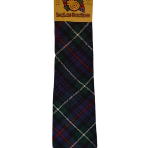 Men's Wool Tartan Tie - MacKenzie Modern - Green, White, Red