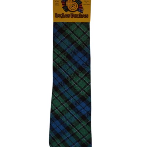 Men's Wool Tartan Tie - MacCallum Ancient - Blue, Green