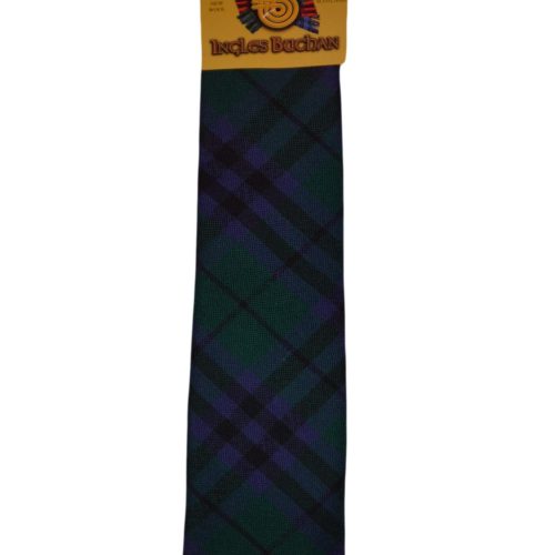 Men's Wool Tartan Tie - Marshall Modern - Green, Navy