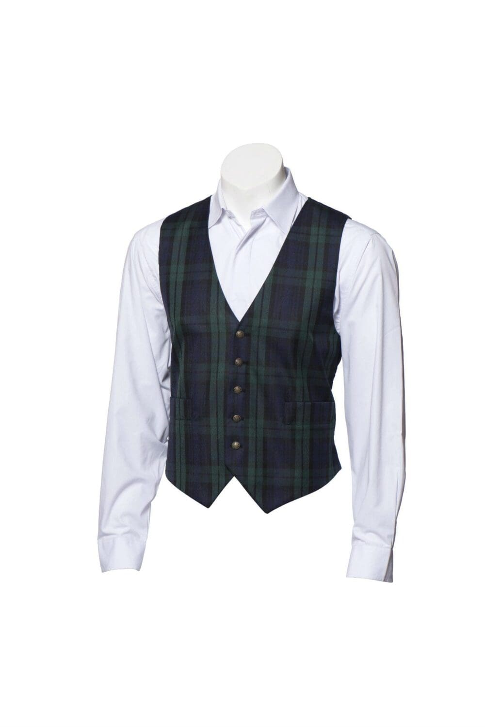 Black Watch Tartan Waistcoat