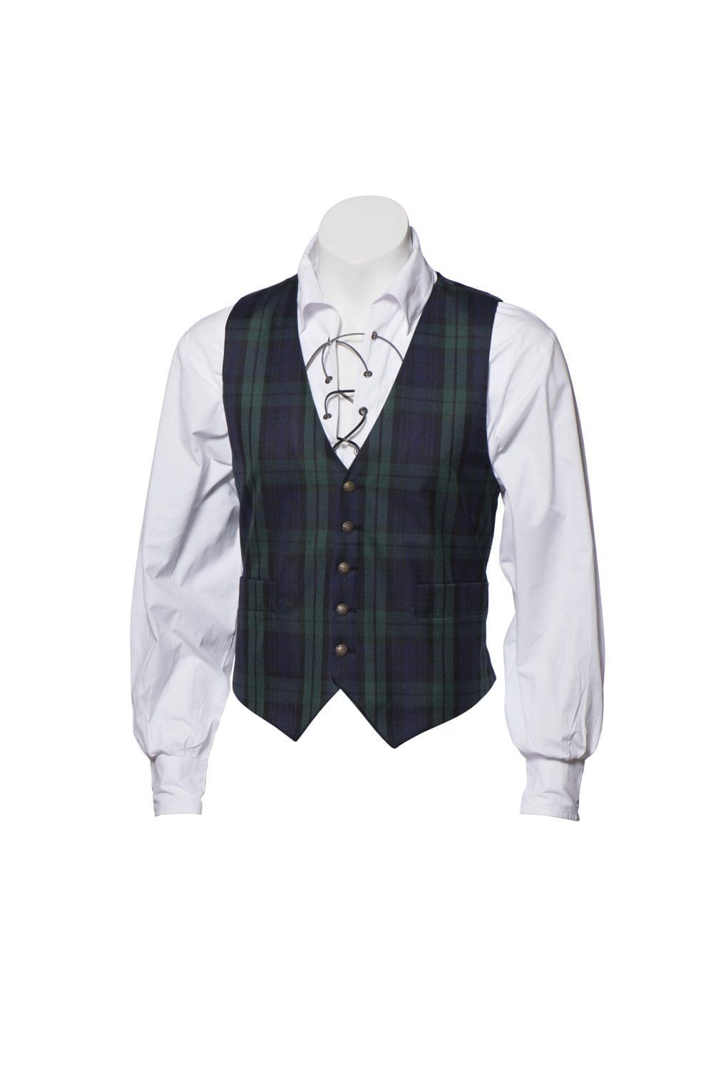 Black Watch Tartan Waistcoat - Image 3