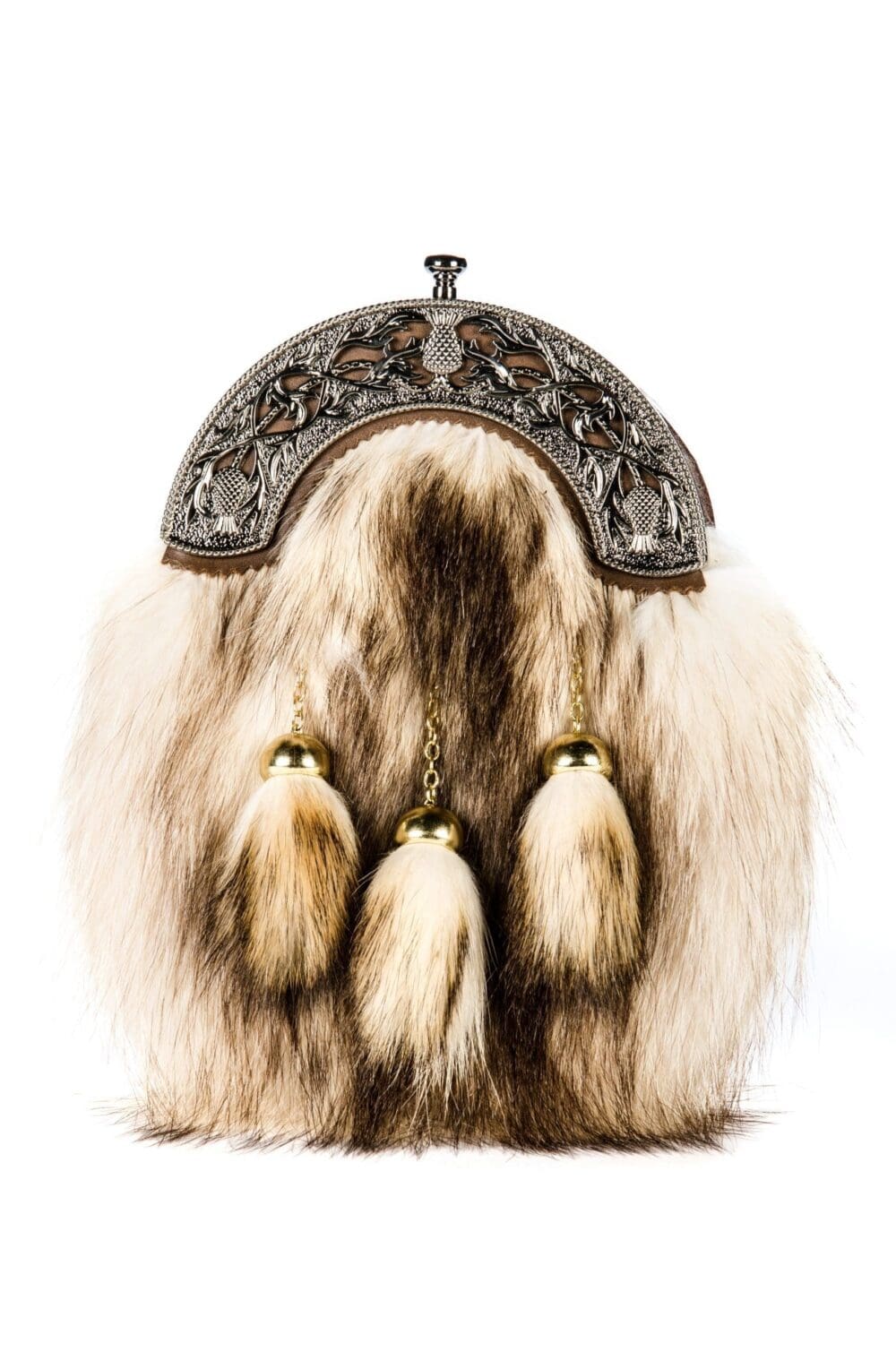 Raccoon Dress Sporran with Antique Thistle Cantle