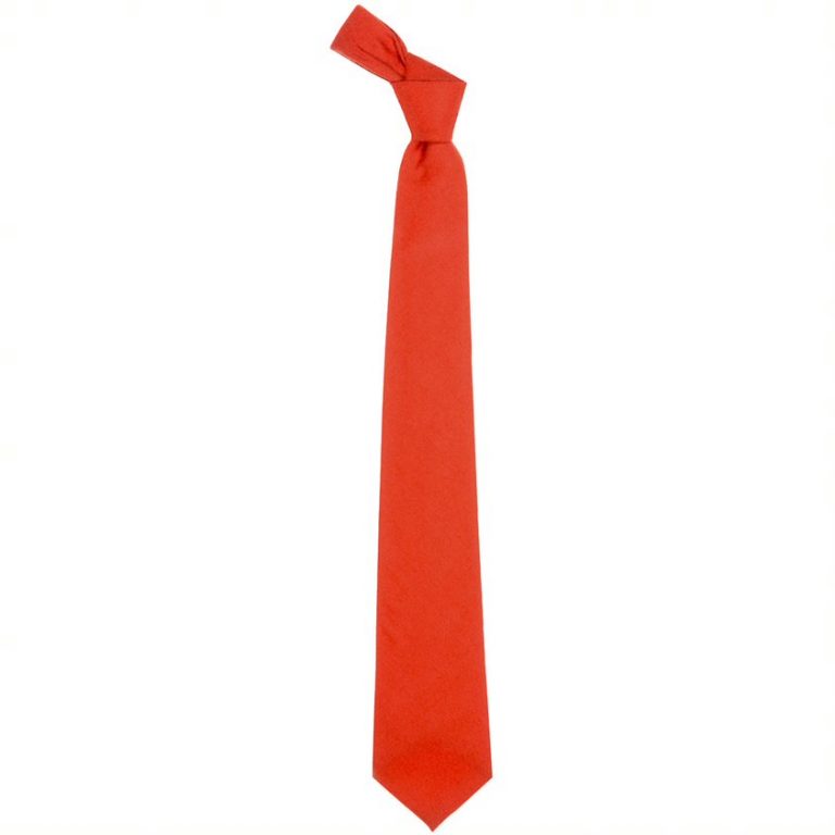 Ancient Red Plain Wool Tie