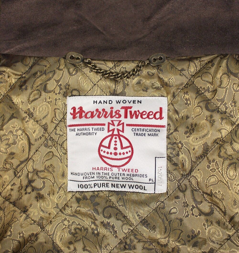 Bucktrout Blue Harris Tweed Boyd Field Coat - Image 4