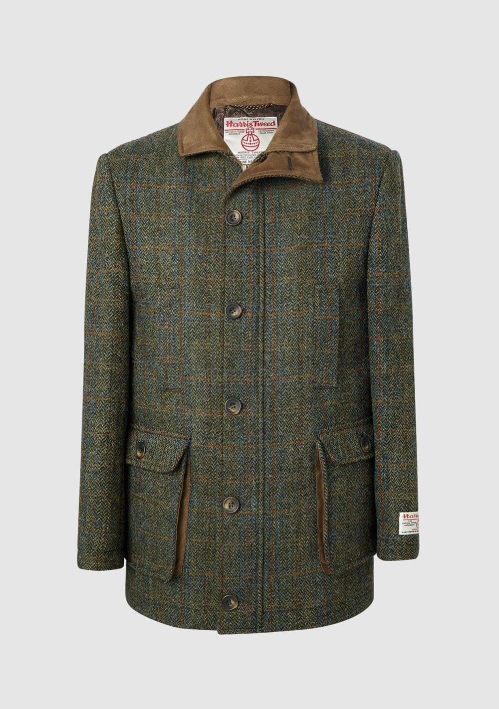 Bucktrout Green Harris Tweed Boyd Field Coat