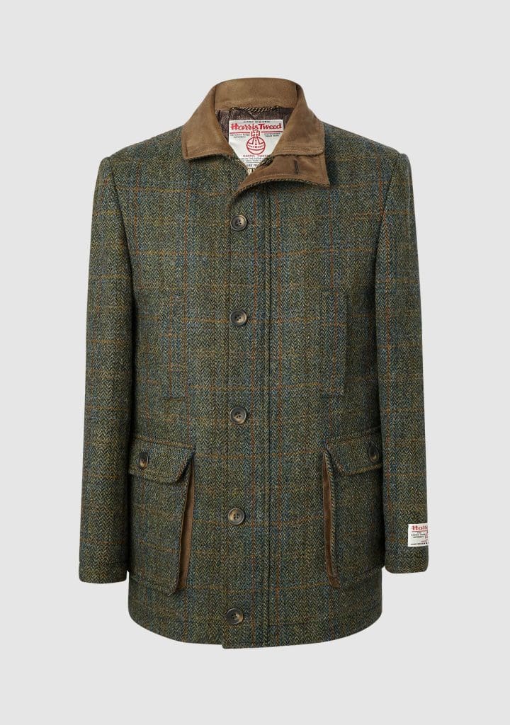 Bucktrout Green Harris Tweed Boyd Field Coat House of Henderson