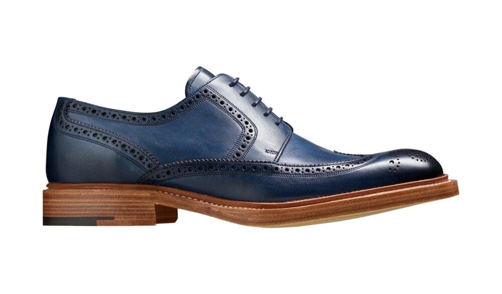 Barker Bailey Navy Brogue - Image 2