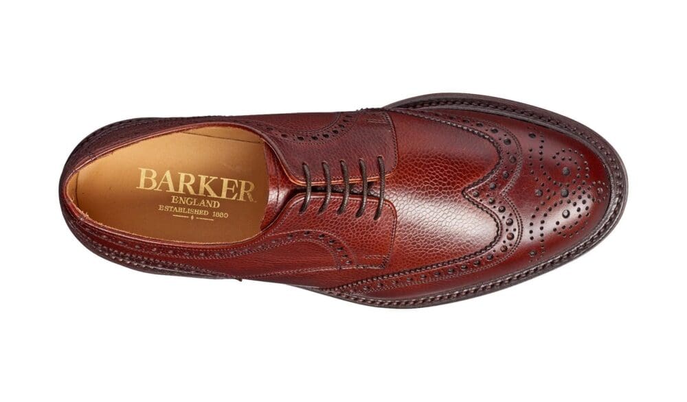 Barker Kelmarsh Cherry Brogue - Image 4