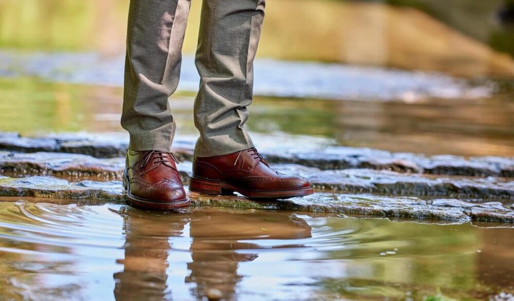 Barker Kelmarsh Cherry Brogue - Image 5