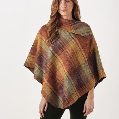 Image of ladies tweed shawl