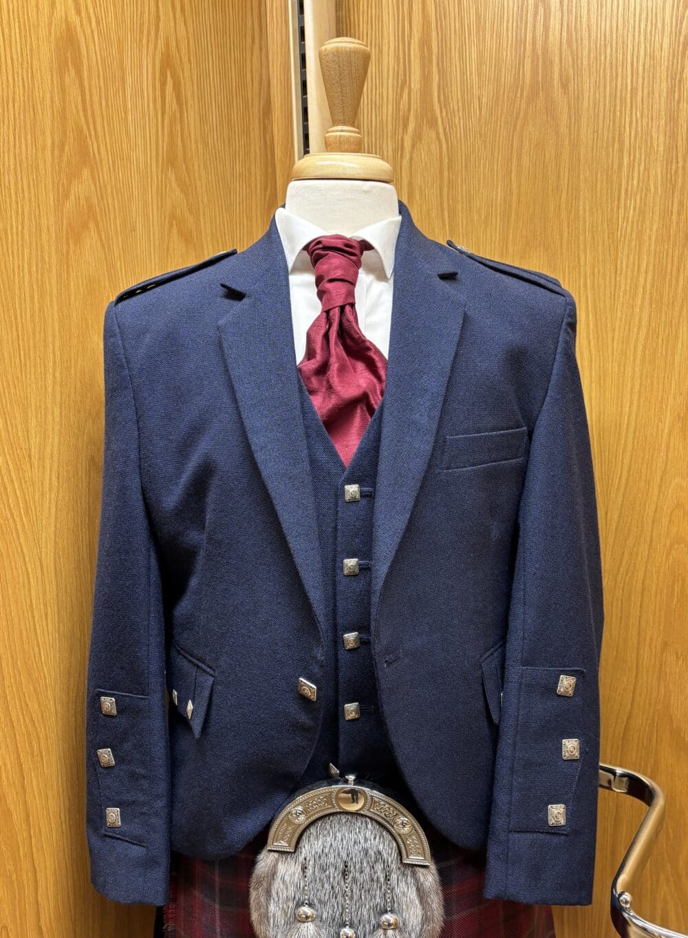 Ex-Hire Navy Arrochar Jacket & Waistcoat