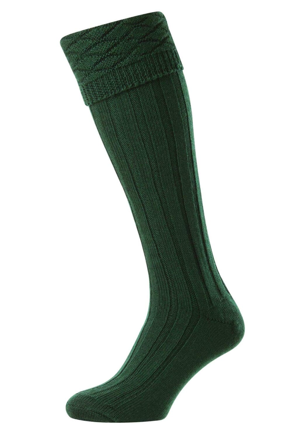 Premium Bottle Green Kilt Socks