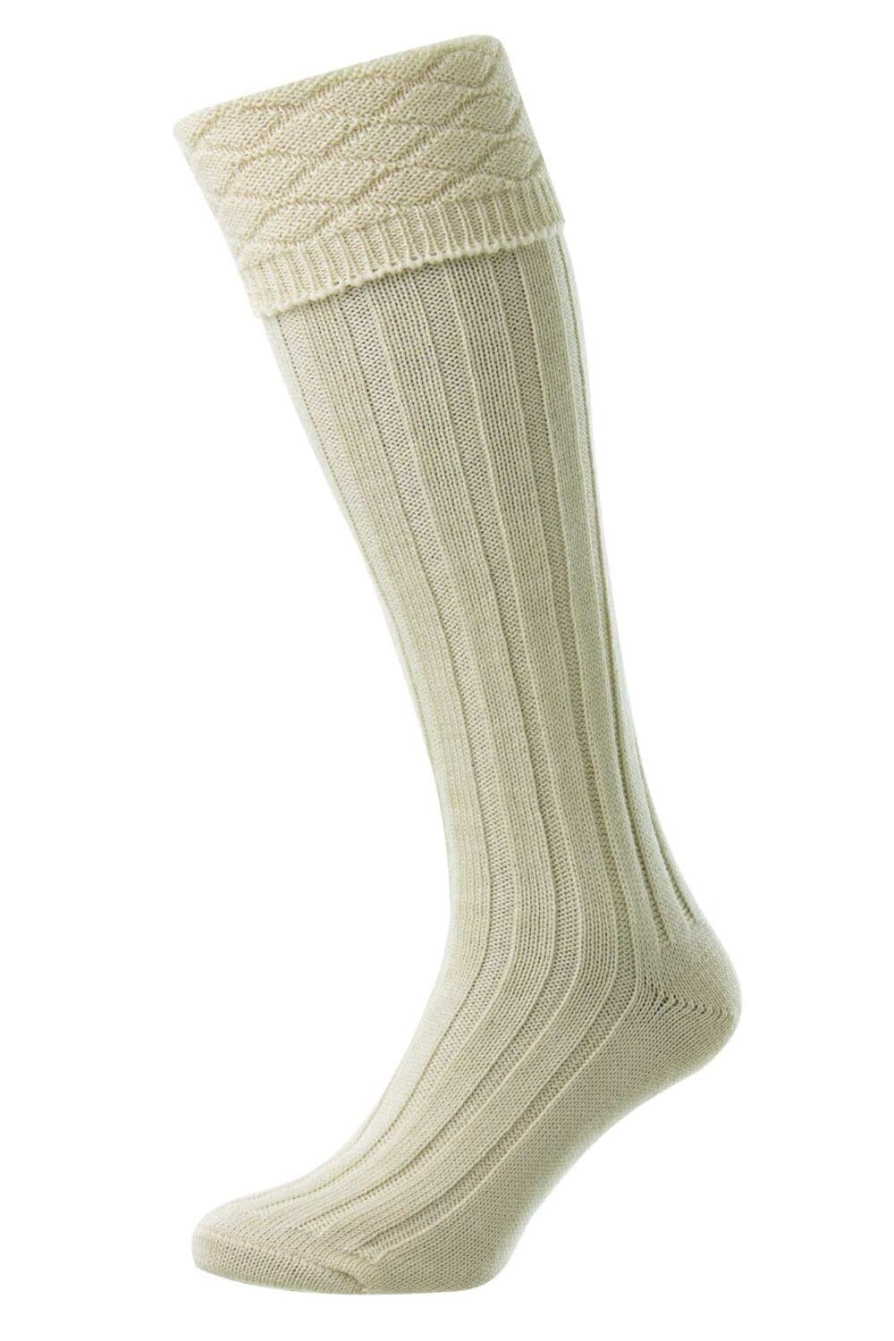 Premium Cream Kilt Socks