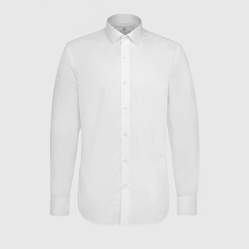 Plain Front Dress Shirt with Standard Collar - Image 3