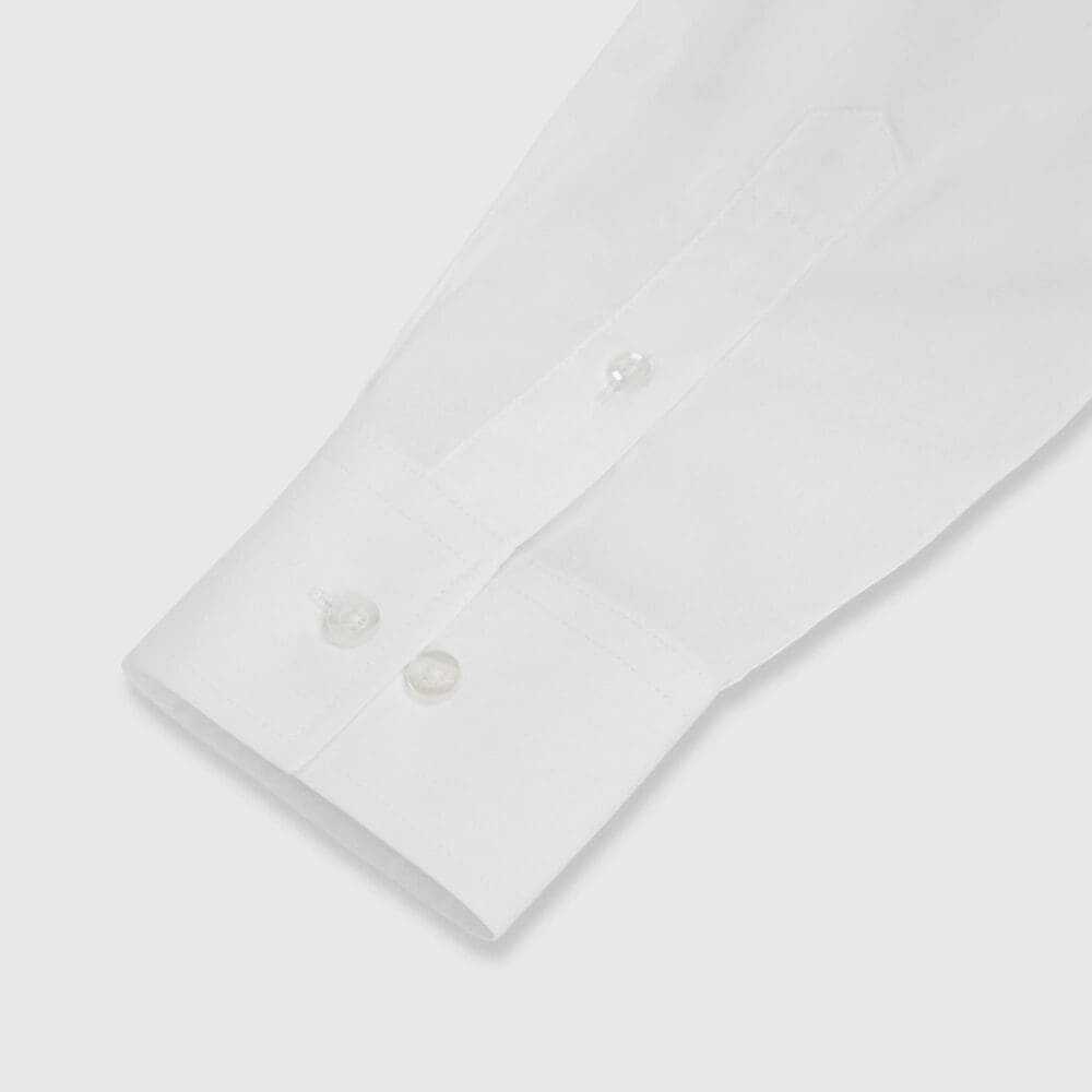 Pleated Front Dress Shirt with Standard Collar - Image 2